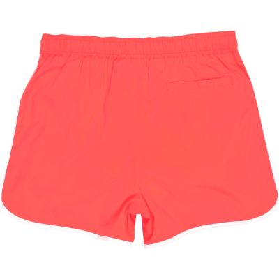 Boys red runner style swim shorts
